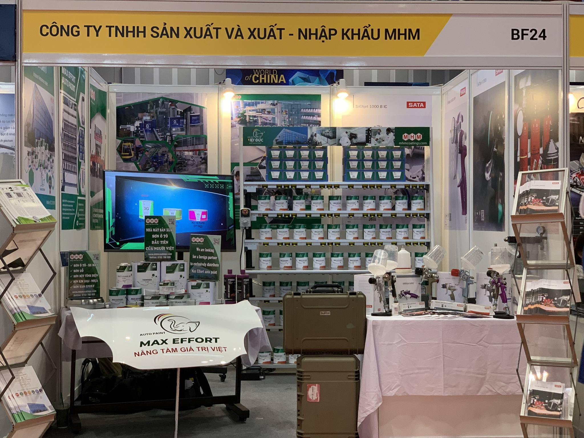 MHM Coatings – Affirming Global Quality and Vietnamese Ambition at Automechanika 2024 Gian son o to Max Effort Tieu chuan chau Au