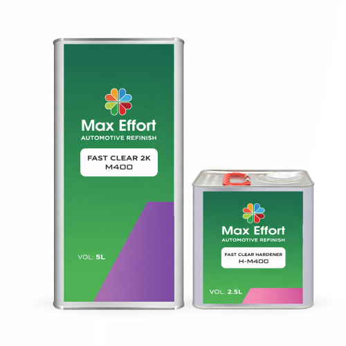 MAX EFFORT M400 Super Fast 2K Clear Coat with Hardener H-M400